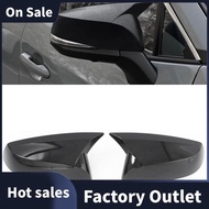 For Toyota Sienna 2021 2022 Car Side Rearview Mirror Cover Trim Sticker Molding Parts ,ABS Carbon Fiber Horn Style