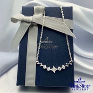 Unisilver 925 Sterling Silver Star Charm Pendant Necklace-Womens Necklace (NPS354-1017)