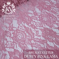 Kain Brokat Brukat Gliter Per Gulungan bahan gamis kebaya mewah ukuran 45m x 1.5m glitter