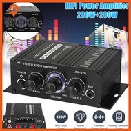 Pinkcat Mini Audio 2-Channel Stereo Power Amplifier Portable Sound Amplifier AUX Input Speaker Amp F