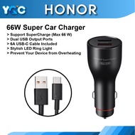 Honor SuperCharge Car Charger 66W Max Dual USB QC2.0 FCP SCP Fast Charge Universal Compatibility Wit