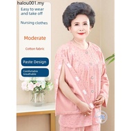 Patient Clothes Easy to Wear After Bed-Bed-Bed Patient Pajamas Nursing Clothes Paralyzed Elderly Fra