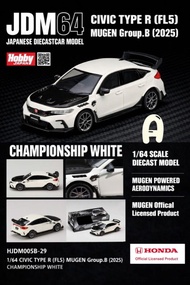 JDM64 1:64合金模型！本田Honda 授權產品，Civic思域11代 Type-R FL5 無限Mugen Group.B 2025版本。新2色預售中，截單日期5月25星期一。