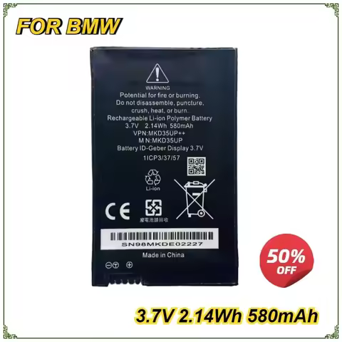 MKD35UP Remote LCD Key Battery for BMW X7 X6 X5 X3 X4 530Le 730 740 745 760LI 9442976-01 1ICP3/37/57