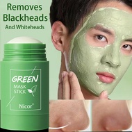 green mask stick original face mask blackhead removal mask face skincare clay mask ubat jerawat badan acne treatment blackhead removal mask skincare skin care oil control green tea mask mud mask buang blackhead whitehead remover绿茶泥膜棒去黑头