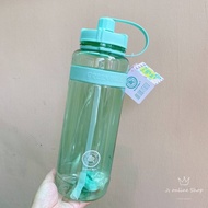 Original Taiwan Green Bell BPA Free Drinking Water Bottle With Shoulder Strap And Straw 2500ML 台湾绿贝健