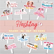 Handheld Hashtag for Wedding Photography P3 (Code 97 - 144) Wedding Signage