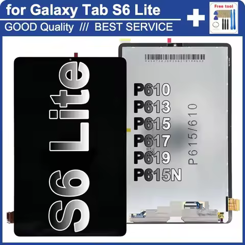 100% New Screen for Samsung Galaxy Tab S6 Lite 10.4 P610 P613 P615 P617 P619 LCD Display Touch Scree