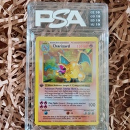 Slab frame painting 1 editor Score Charizard 4/102 produced 1999 Holo d7 NF4 47 1editor psa