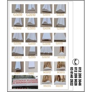 PVC GOLD Wainscoting/PVC WHITE Wainscoting/chair rail/Wainscoting skirting/Dinding Rumah pvc/8ft