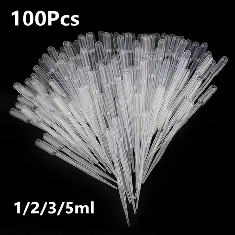 Laboratory Equipment 100Pcs/Lot Pipette 1ml 2ml 3ml 5ml Plastic Disposable Graduated Container Liqui