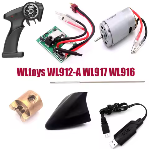 WLtoys WL912-A WL917 WL916 RC Boat Ship Spare Parts Motor Receiving Board Remote Controller Charging