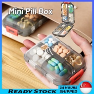 🇸🇬 [READY STOCK] MINI Medicine Pill Box Weekly Storage Holders Pill 7 Day Organizer Health Small Medicine Care BPA Free