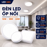 Square - round ceiling light with capacity 12W 18W 24W - White light led ceiling light led light