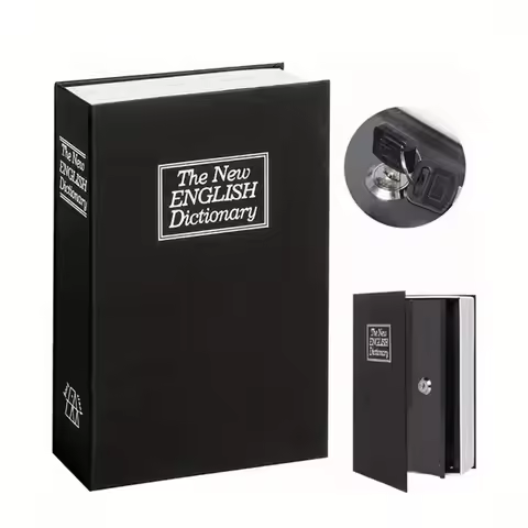 1pc, Book Money Box With Password Lock, Safe, Hidden Secret Storage Box, English Dictionary Lock Sav