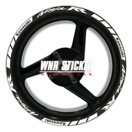 Sticker velg kawasaki ninja 150 rr/krr fullset depan belakang