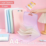 IRIS File Bag Handle Document Bag A4 Folder Folder Folder Transparent Color/ File Bag Divider Folder