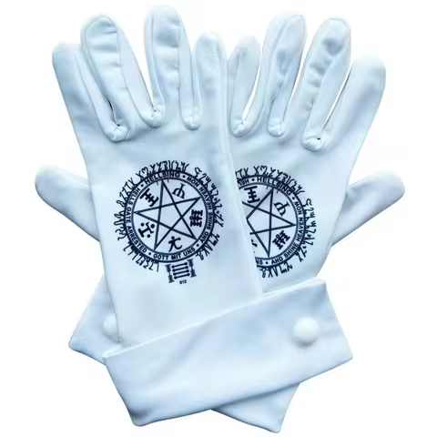 Anime Cosplay Accessories Alucard Runes pentagram Male Gloves
