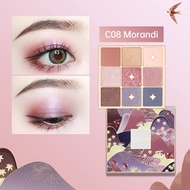 CATKIN 9 Colors Eyeshadow Palette Multi-Use Face & Eye Makeup Silky Texture Matte&Shimmer Eye Shadow