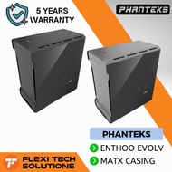 Flexi Tech PHANTEKS Enthoo Evolv MATX Tempered Glass PC Casing Satin Black / Anthracite Gray PC Desk