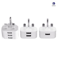 Universal Usb Uk Plug 3 Pin Wall Charger Adapter With Usb Ports Travel Charger Charging For Phone