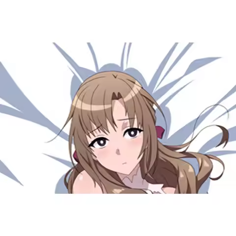 Mamako Oosuki Soft‑Satin Dakimakura Pillowcase Full‑Size Body Cushion Cover