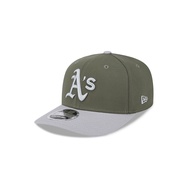 New Era หมวกรุ่น Oakland Athletics 2-Tone Gray Visor New Olive 9Seventy Stretch Snap Cap