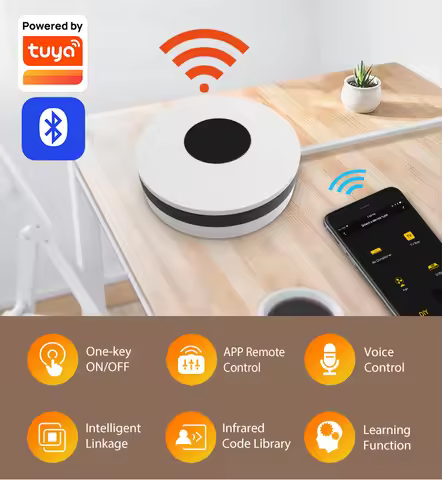 Tuya Smart WiFi RF433 IR Remote Control Hub For Alexa Google Home Air Conditioner TV WiFi Infrared U