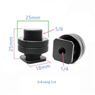 Giá Đỡ Gắn Giày Lạnh Với Giá Đỡ Vít 3/8 1/4 5/8 Cho Máy Ảnh Hành Động GoPro DSLR - Giá Đỡ Chân Máy C