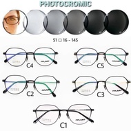 kacamata pria frame lensa photocromic pelamo titanium