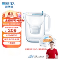 碧然德（BRITA）设计师滤水壶2.4L过滤净水器净水壶style Cool壶 + 去水垢专家版滤芯3枚（含组套）