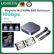UGREEN M.2 2230 2242 NVMe SSD Enclosure Magnetic SSD Case NVMe PCI-E M.2 SSD Case to USB 3.2 Gen 2 1