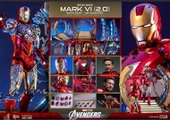 全新 Hottoys mms688d53 合金 Ironman mk6 拆甲地台