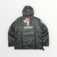 Geographical Norway Expedition Team Boogee Wind/Rain Breaker Hooded Jacket Dark Grey