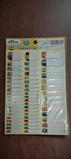 Minions 廸士尼 小小兵 防水姓名貼紙 54張