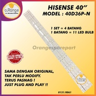 40D36P-N HISENSE 40" LED TV BACKLIGHT(LAMPU TV) HISENSE 40 INCH LED TV 40D36P