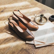 小日職履高跟鞋 _ 棕
