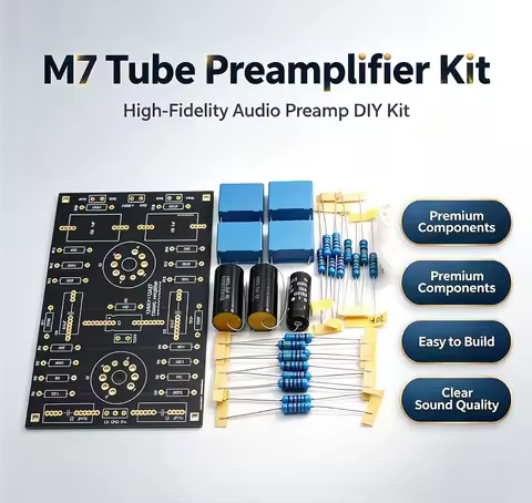 HiFi Diy Tube Audio Preamplifier Board M7 Stereo Preamp Kit Base On Marantz 7 Preamp