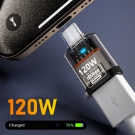KIN Type-C to USB A Converter with Light USB C Extender Clear Shell OTG Adapters