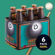 Lost Coast 8 Ball Oatmeal Stout - Pack of 6 x 355ml Bottles [Craft Beer]