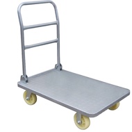 Platform Trolley Trolley Cargo Carrier Folding Steel Trolley Four-Wheel Trailer Thickened Cart Trolley Discount