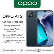 OPPO A15 Smartphone Legit 5G Cellphone Dual Card 16+512GB Original HD Phone Cheap Android 6000mah Mobile Phone