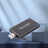 [New] Mini SSD MSATA To USB 3.0 Hard Drive Case PCI-E SSD Caddy for 30*30/50 MSATA SSD