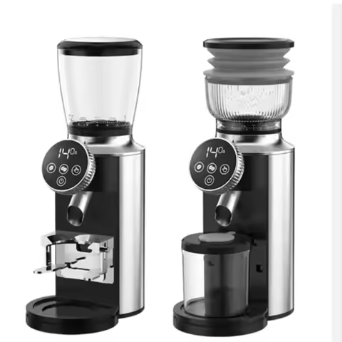 CAFOVO G140C Coffee Bean Grinder 40mm Conical Burr Copper Motor Coffee Grinder Anti-Static Design fo