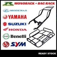 RAPIDO Monorack+Rak Beg Penghantaran Motosikal Delivery Bag Rack Motorcycle YAMAHA HONDA SYM MODENAS
