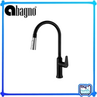 Abagno SIM-188P-BS S/lever kitchen sink mixer with pull-out double spray