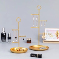 [Local Stock] Gold Jewellery Accessories Rounded Organiser Display Storage Rack