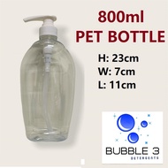 PET Bottle 800ml / With Pump (READY STOCK)