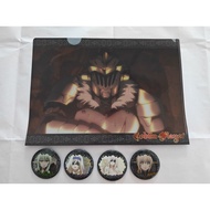 *clear stock items* *set for sell* goblin slayer A4 file & badge set (High Elf Archer, Sword Maiden,
