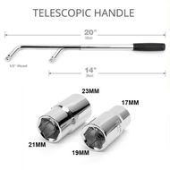 L-shaped handle to unscrew car tires, extended size cars with 2 guns 17/19/21/23mm - Tire wrench